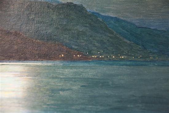 Harry Van Der Weyden (American 1868-1952), The Lights of Ventimiglia 13.75 x 21.25in.